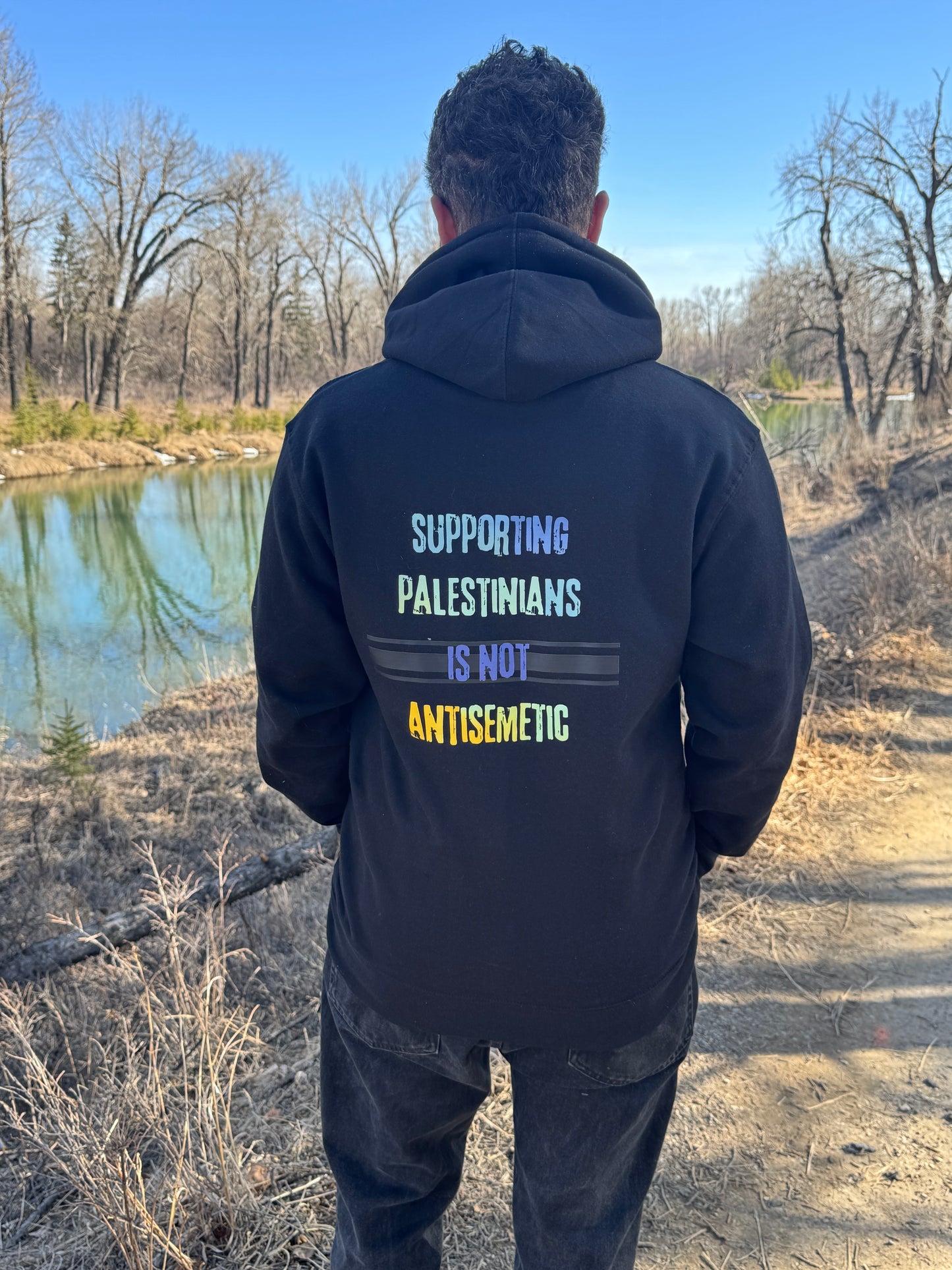 Supporting Palestinians is Not Antisemitic Hoodie