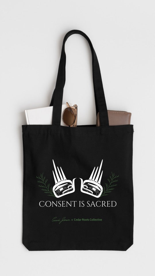 Consent is Sacred Canvas Tote Bag