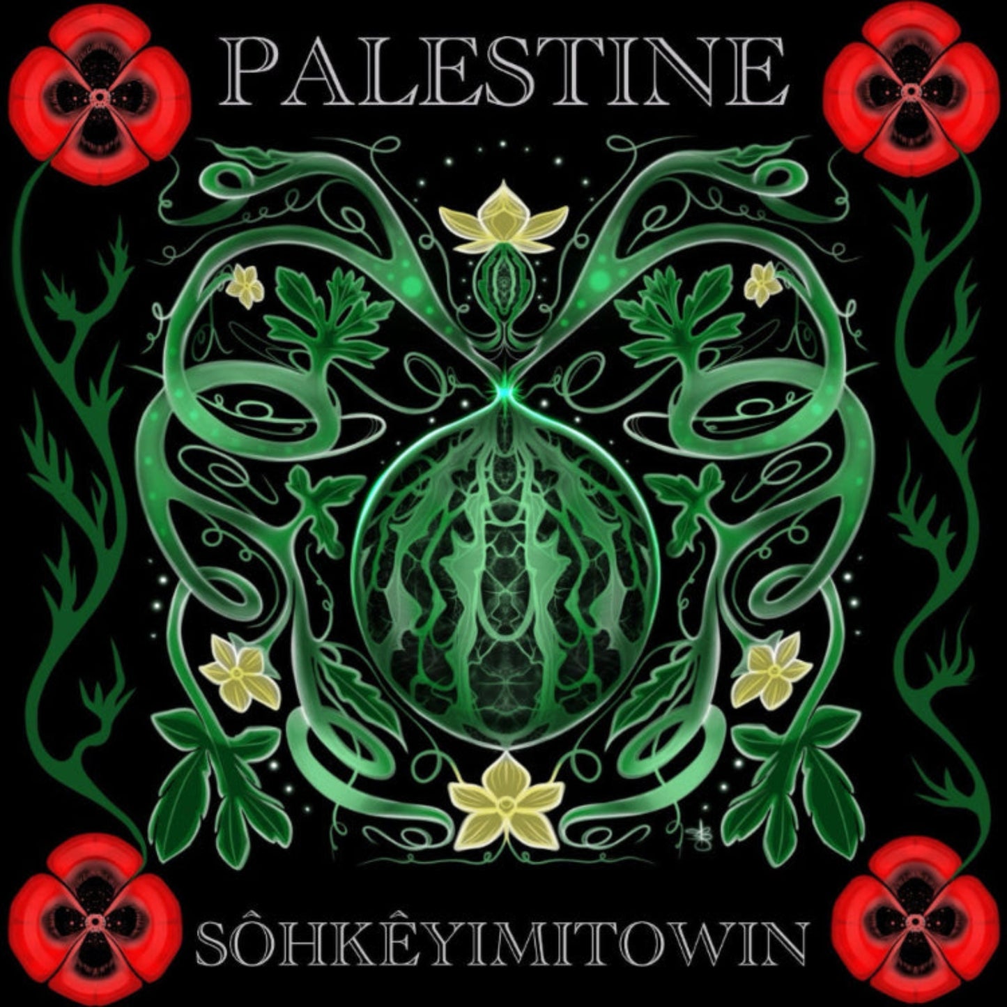 sôhkitêhêwin ~ to courageously stand with (solidarity) Sticker