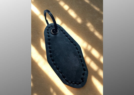 Keffiyeh Motel-Style Leather Keychain