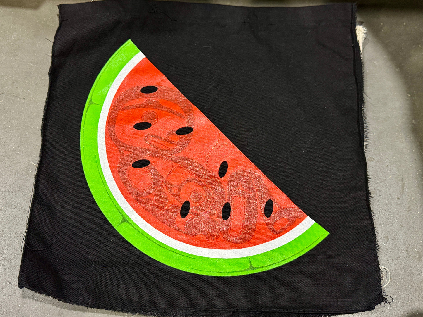Watermelon Hand Screen Printed Patch