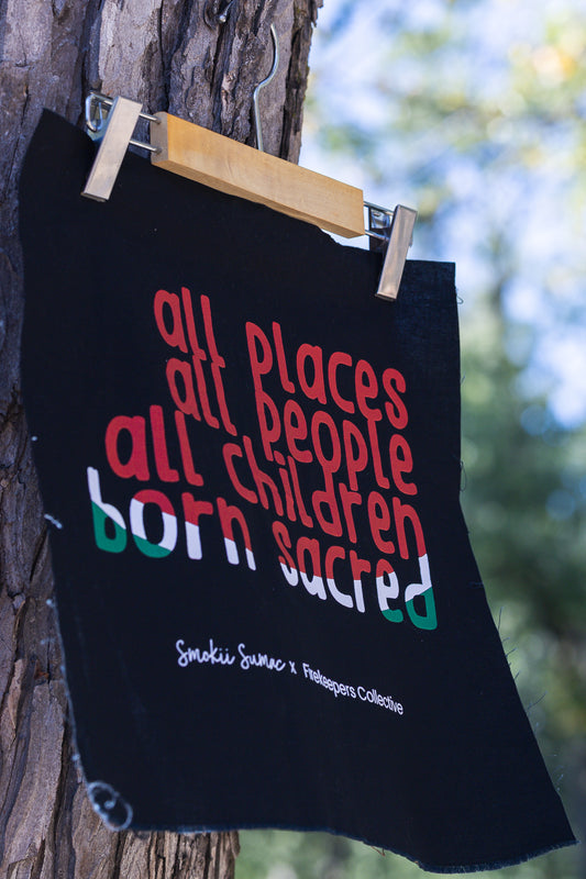 Born Sacred - Hand Screen Printed Patch