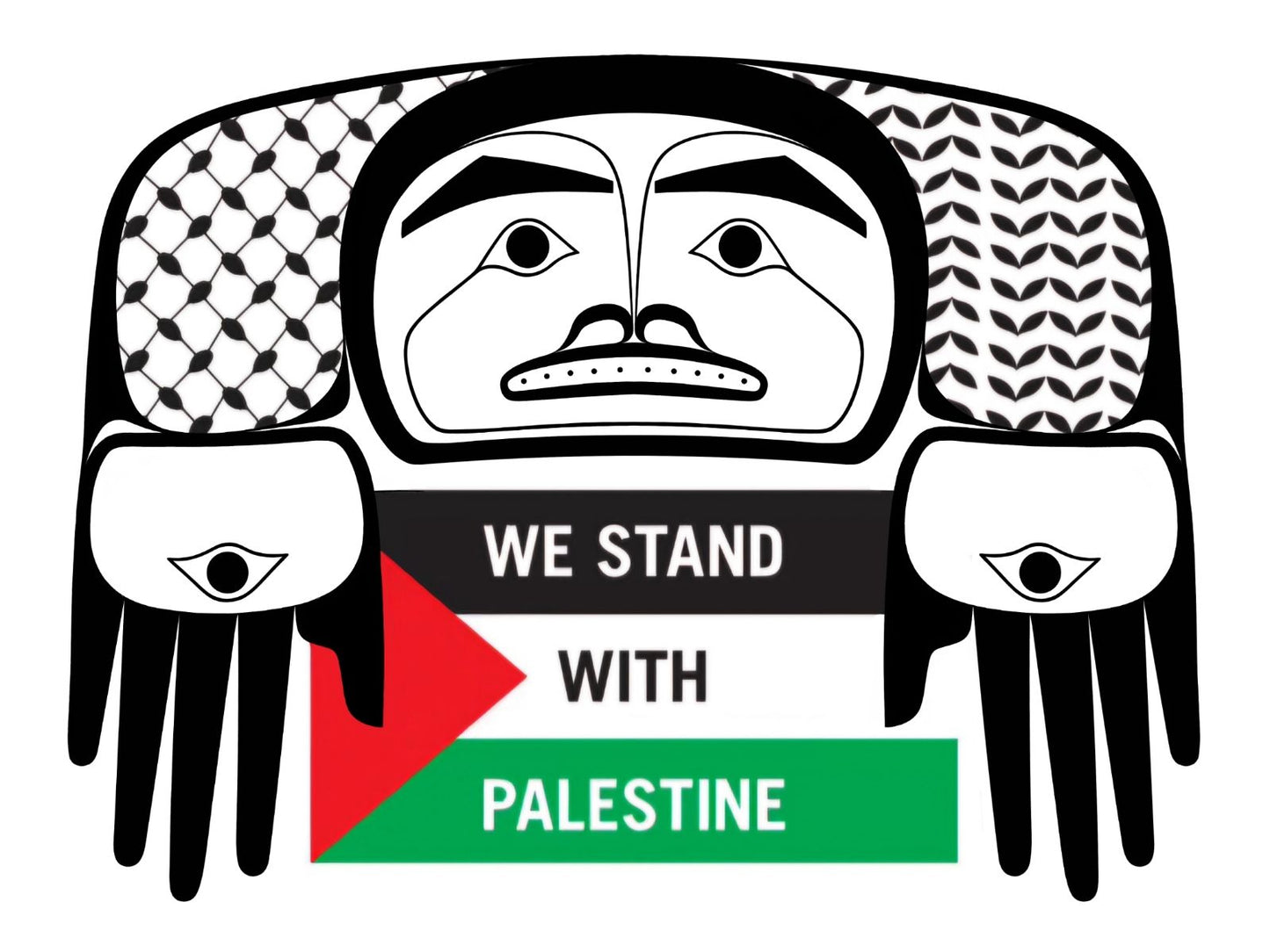 We Stand With Palestine Sticker