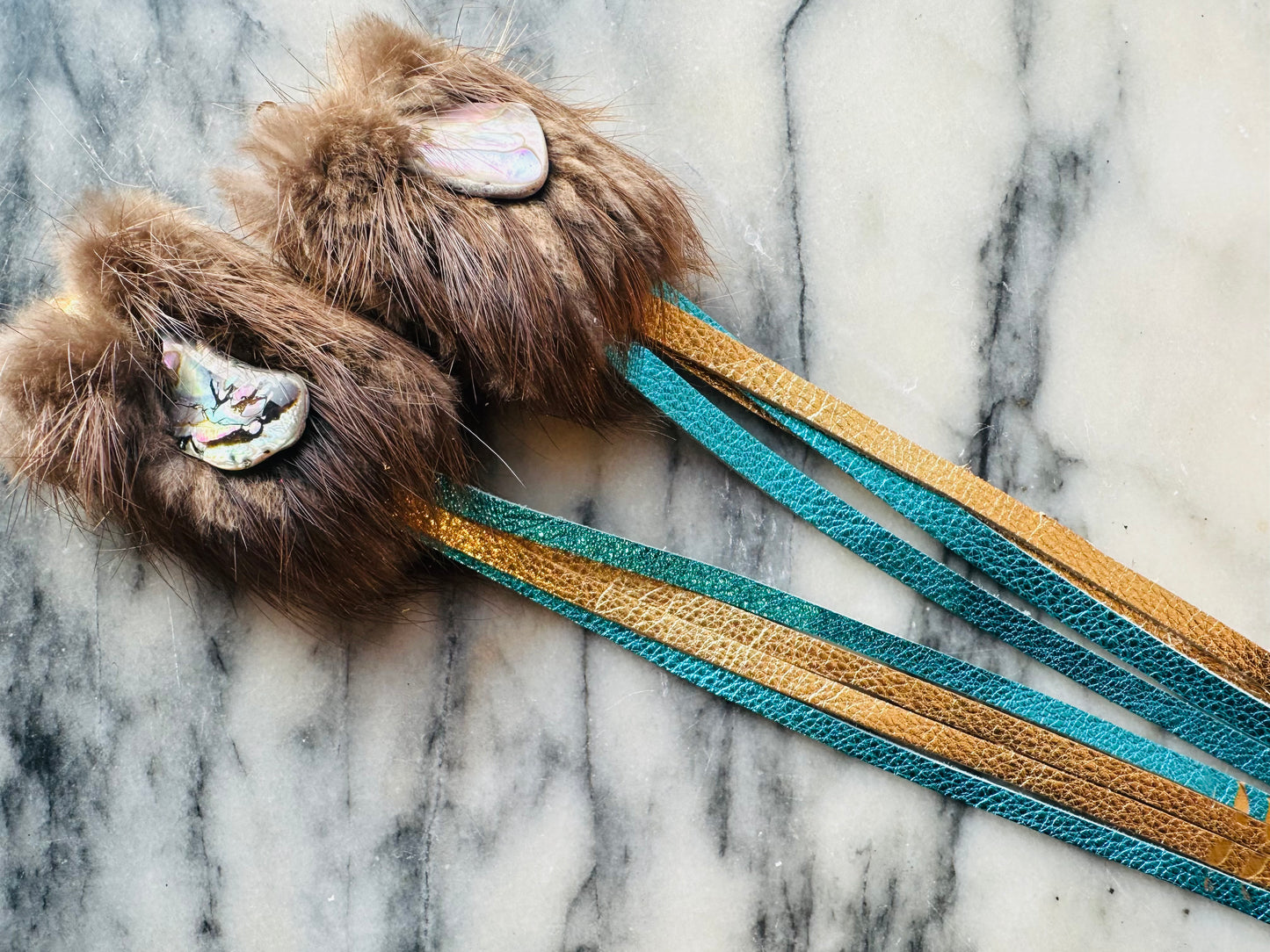 Gugwe’et - to be soft - keffiyeh earrings