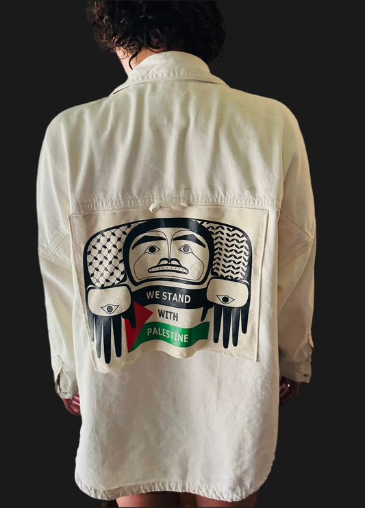 We Stand with Palestine Canvas Patch (sew-on)