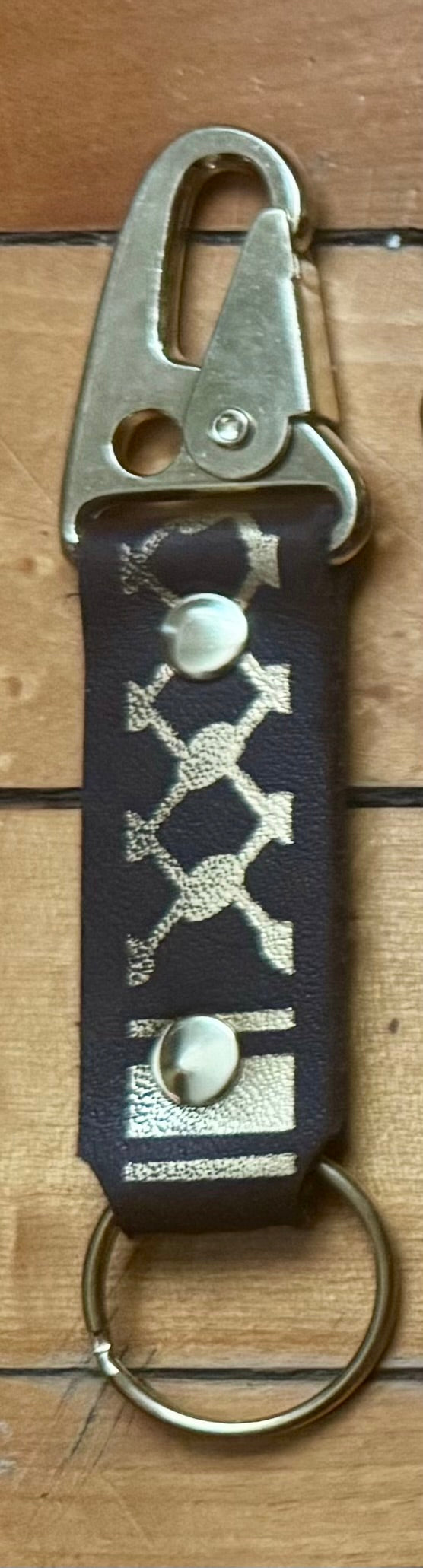 Keffiyeh Leather Keychain