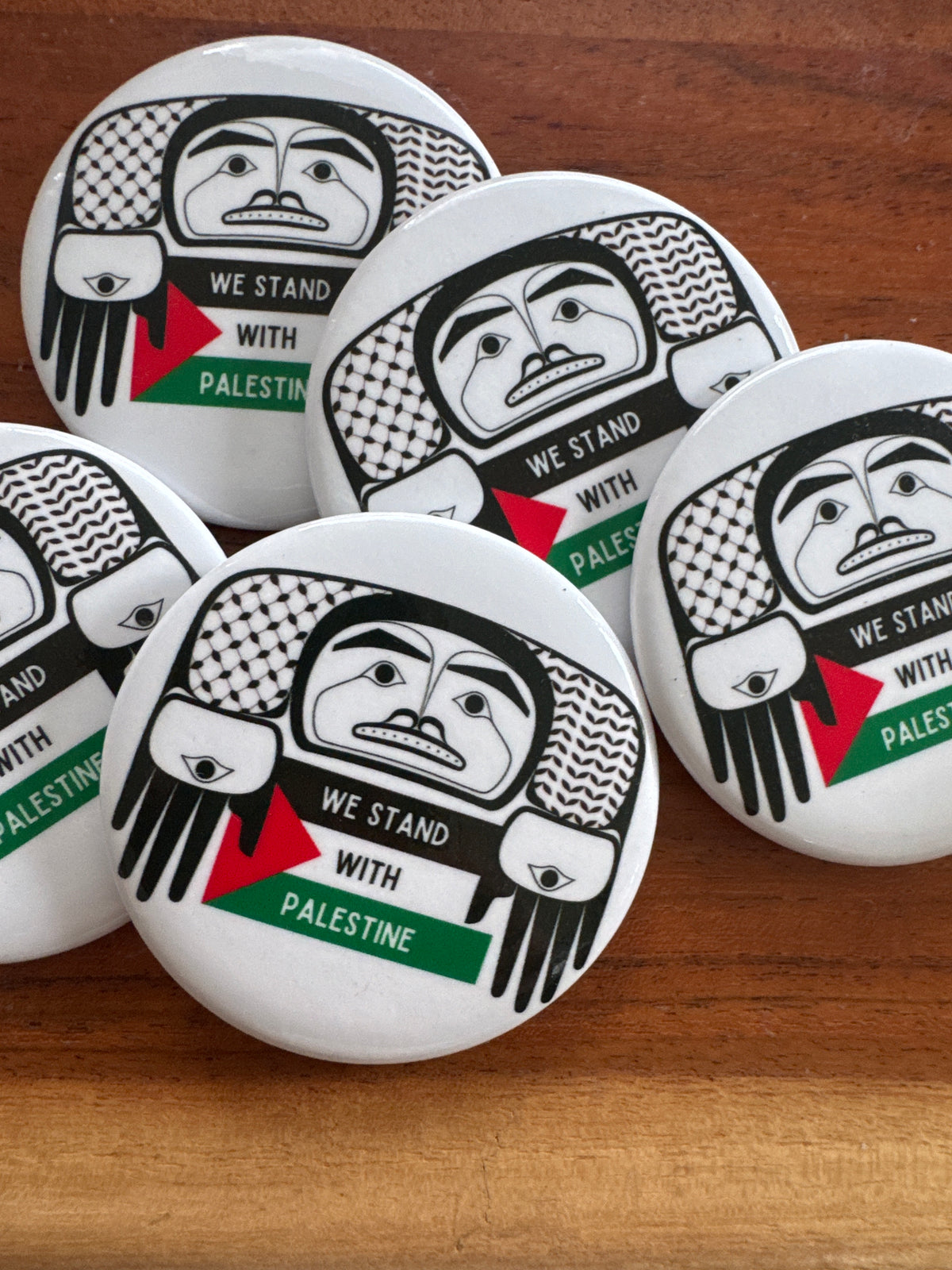We Stand With Palestine Buttons