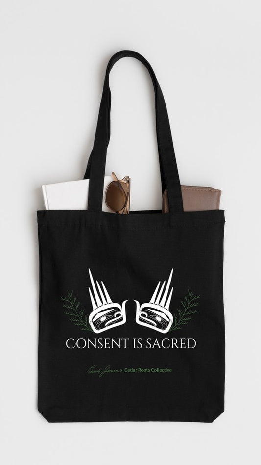 Consent is Sacred Canvas Tote Bag