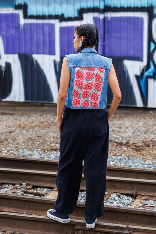Upcycled Custom Denim Vest