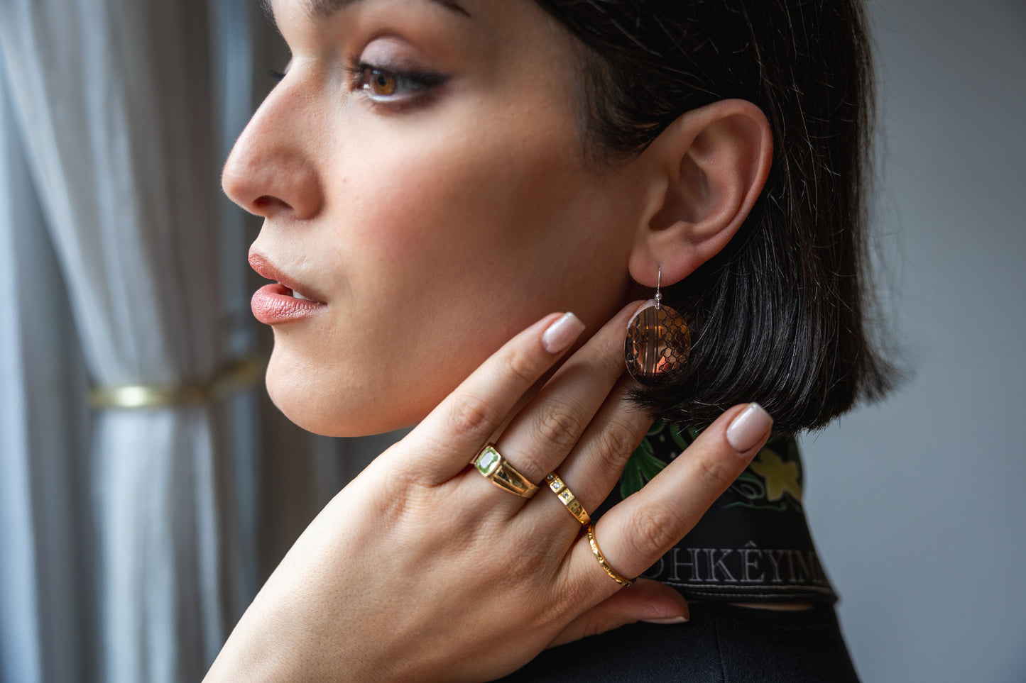 Keffiyeh Earrings - Cooper