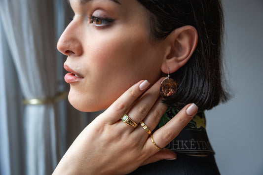 Keffiyeh Earrings - Cooper