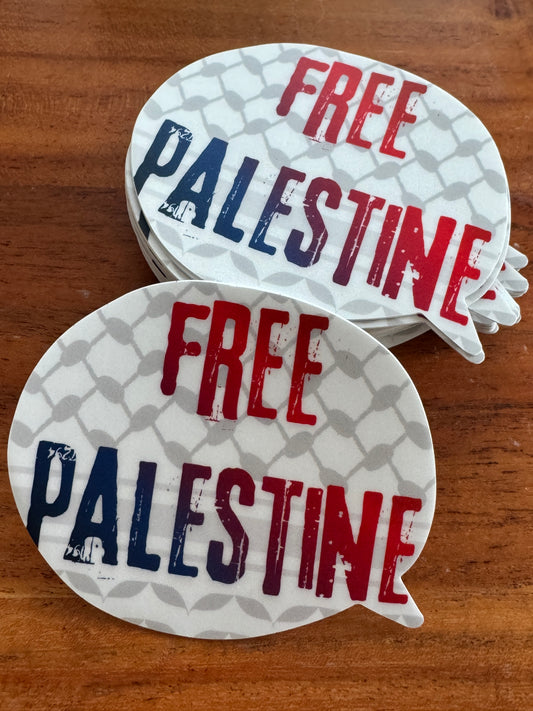 Free Palestine Vinyl Sticker