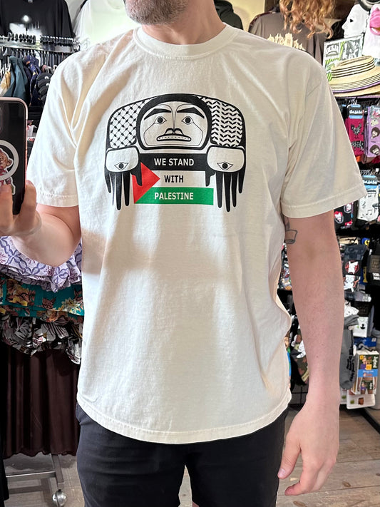 We Stand with Palestine Classic Tee -- IVORY
