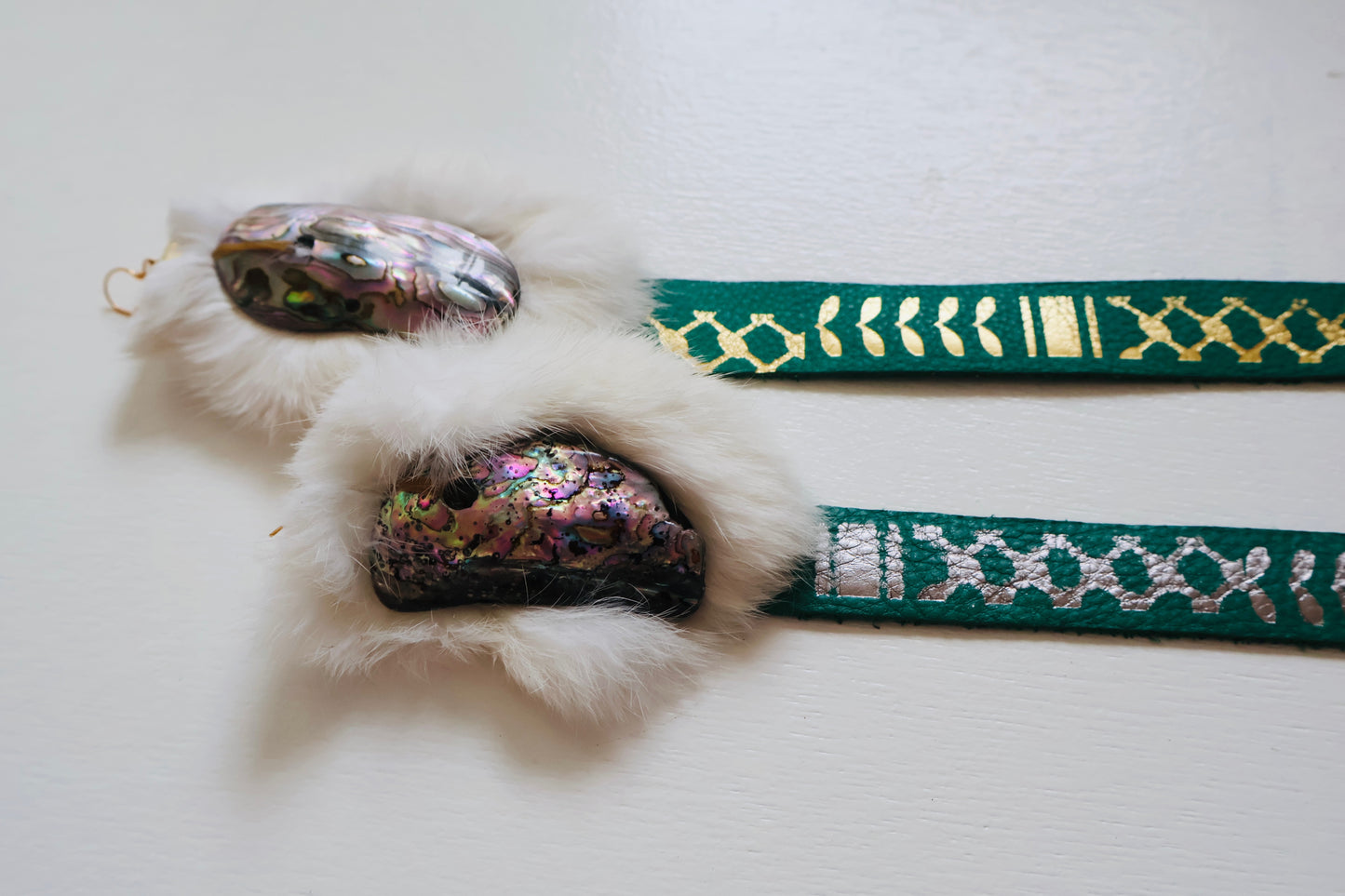 Resistance on the Runway - Big Auntie Leather Earrings
