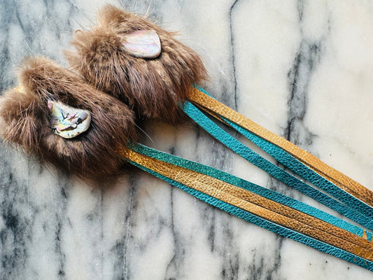 Gugwe’et - to be soft - keffiyeh earrings