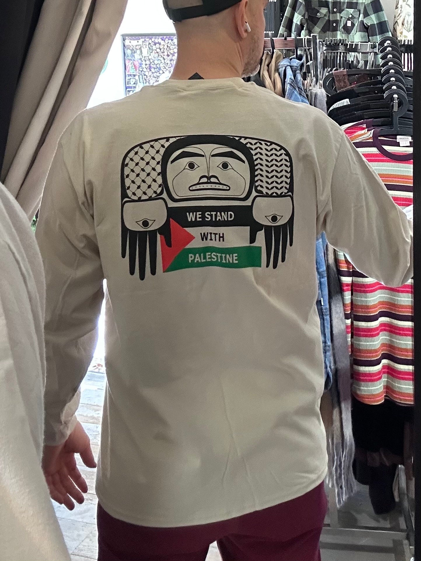 We Stand with Palestine Long Sleeve Shirt