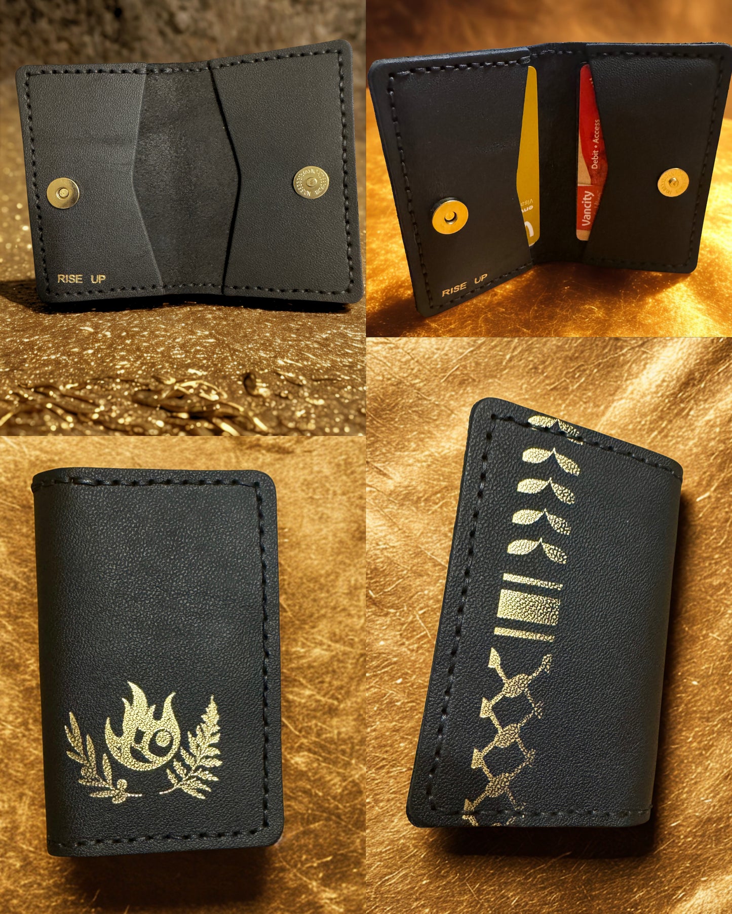 Keffiyeh Minimalist Leather Wallet