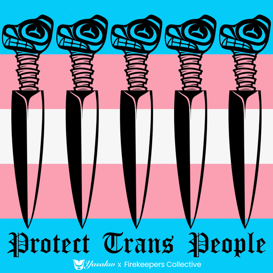 Protecting Trans People Vinyl Sticker