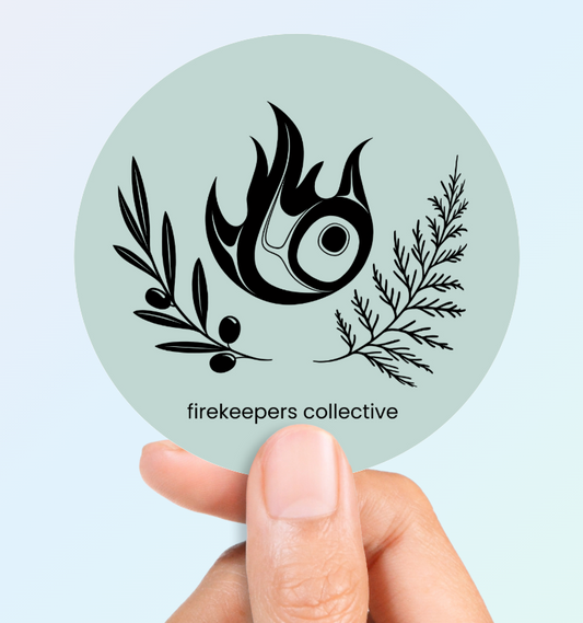 Firekeepers Collective Vinyl Sticker - Teal