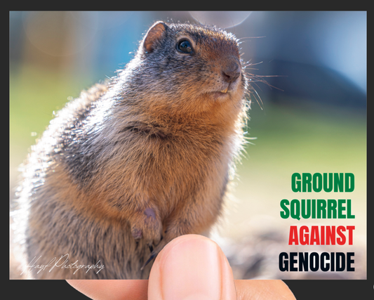 Ground Squirrels Against Genocide Vinyl Sitcker
