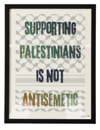 Supporting Palestinians is Not Antisemetic Art Print