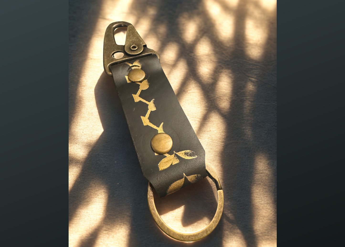 Keffiyeh Quick Clasp Stubby Keychain