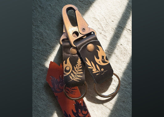 Keffiyeh Quick Clasp Stubby Keychain